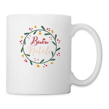 Buon Natale Italien Stolz Xmas Feiertag - Tasse - Weiß - Rechts