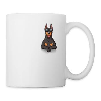Love Dobermann - Tasse - Weiß - Rechts