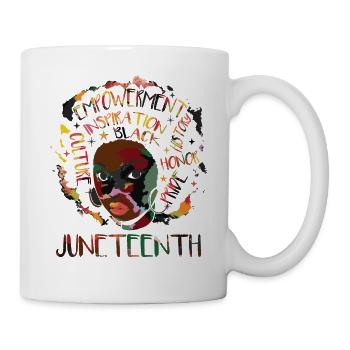 Juneteenth Women Black Freedom Day - Mug blanc - blanc - Droite