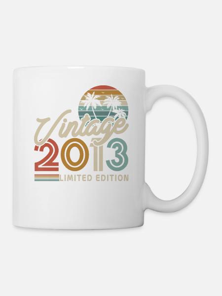 Vintage Vintage 2013 Cadeau - Mug blanc - blanc