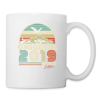 Cadeau d’anniversaire vintage 2019 - Mug blanc - blanc - Droite