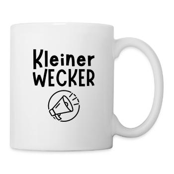 Kleiner Wecker Baby Alarm Geschenk Geburt - Tasse - Weiß - Rechts