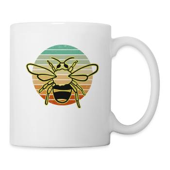 Abeille pour apiculteurs et apiculteurs - Mug blanc - blanc - Droite