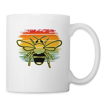 Abeille pour apiculteurs et apiculteurs - Mug blanc - blanc - Droite