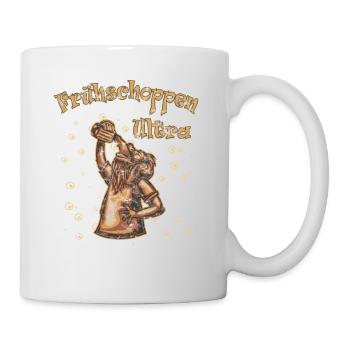 Frühschoppen Ultra Man with Beer brown - Tasse - Weiß - Rechts