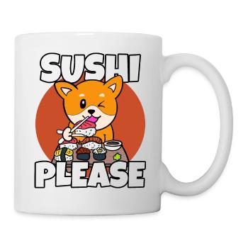 Shiba Inu Chien Sushi Japon Akita I Cadeau - Mug blanc - blanc - Droite