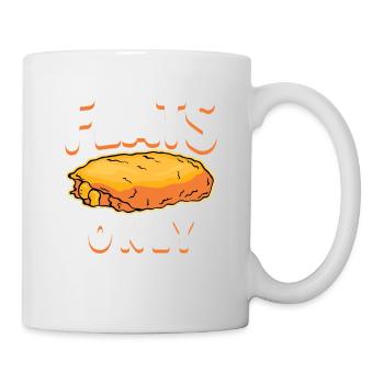 Nur Flats Chicken Wings - Tasse - Weiß - Rechts