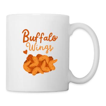 Ich liebe Buffalo Wings - Tasse - Weiß - Rechts
