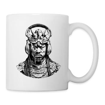 Zukunfts-Samurai im Anime-Stil: Krieger der Musik - Tasse - Weiß - Rechts