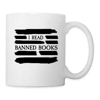 Lire Livre interdit Amoureux du livre Lecteur Lire - Mug blanc - blanc - Droite