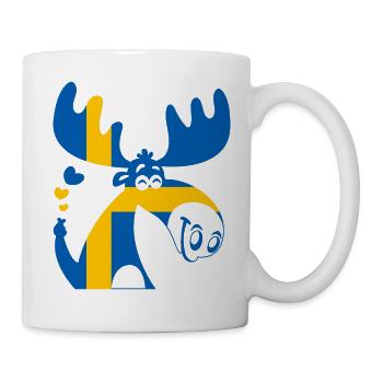 MOSESE DRAPEAU DE LA SUÈDE - Mug blanc - blanc - Droite