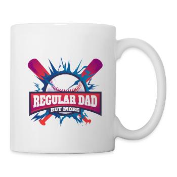 Carte de baseball Papa comme un père ordinaire mais dessin-certains - Mug blanc - blanc - Droite