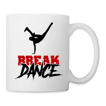 break dance 01 - Tasse - Weiß - Rechts