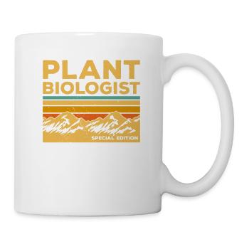 Vintage Pflanzenbiologe Sonderausgabe Botanik - Tasse - Weiß - Rechts