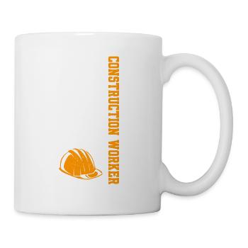 Flag USA Construction Worker - Mug - white - Right
