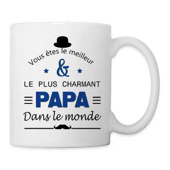 Papa parfait - Mug blanc - blanc - Droite