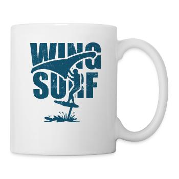 Wing Surfer with Foil Board - Mug - white - Right