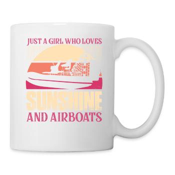 Juste une fille qui aime le soleil et les hydrops d’hydroglisseurs - Mug blanc - blanc - Droite