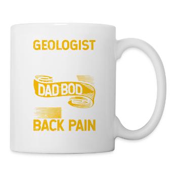 Geologist Bod Like A Dad Bod Funny Rock Collector - Tasse - Weiß - Rechts