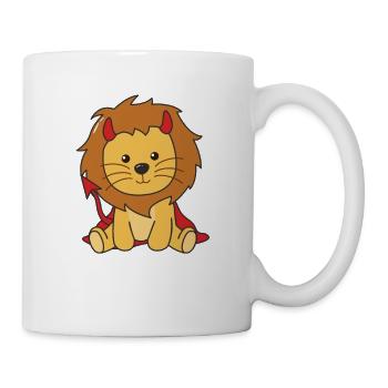Lion Happy Halloween Devil Costume - Mug - white - Right