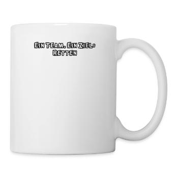 Feuerwehr - Ein Team. Ein Ziel: Retten - Tasse - Weiß - Rechts