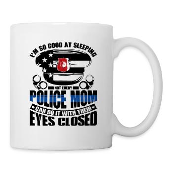 Polizei Polizist Polizeibeamte - Tasse - Weiß - Rechts