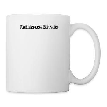 Feuerwehr - Dienen und Retten - Tasse - Weiß - Rechts