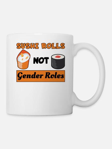Sushi Féminisme féministe Droits Égalité des femmes - Mug blanc - blanc