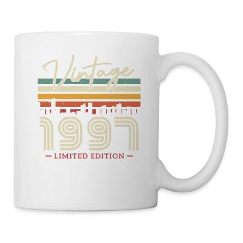 Vintage 1997 Geburtstagsgeschenk - Tasse - Weiß - Rechts