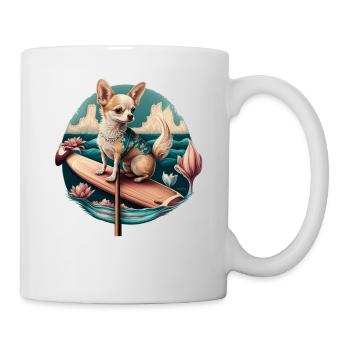 French Bulldog | SUP Stand Up Paddling Surf Girl - Mug - white - Right