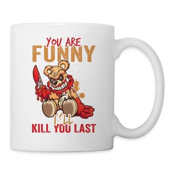 Horror Clown Horrorfilm Filmfestival + Halloween - Tasse - Weiß - Rechts