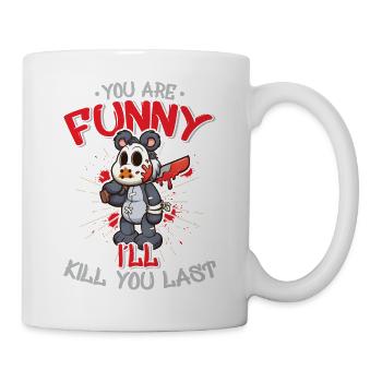 Horror Clown Horrorfilm Filmfestival + Halloween - Tasse - Weiß - Rechts