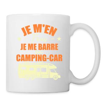 Je M'en Fous Je Me Barre En Camping-car - Mug blanc - blanc - Droite