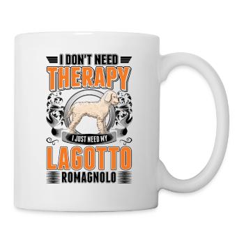 Lagotto Romagnolo Therapie Wasserhund - Tasse - Weiß - Rechts