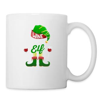 The Wine-Drinking Elf Family Fitting - Mug - white - Right