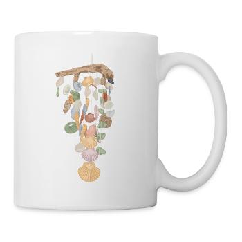 Sac de coquillage Bivalvia Shell Hunter Seashell - Mug blanc - blanc - Droite
