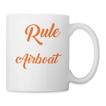 Régnez l’eau sur une hélice d’hydroplane d’hydroglisseur - Mug blanc - blanc - Droite