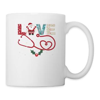 J’adore CNA Life Bonhomme de neige Père Noël drôle - Mug blanc - blanc - Droite