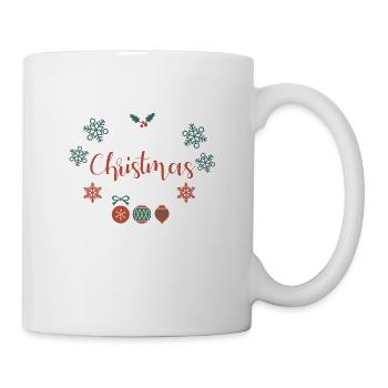 Merry Christmas Funny Winter Christmas - Mug - white - Right