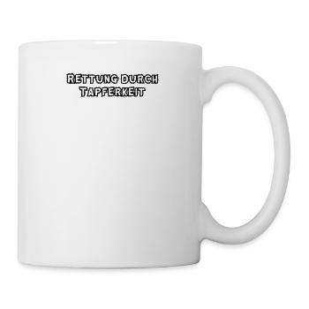 Feuerwehr - Rettung durch Tapferkeit - Tasse - Weiß - Rechts