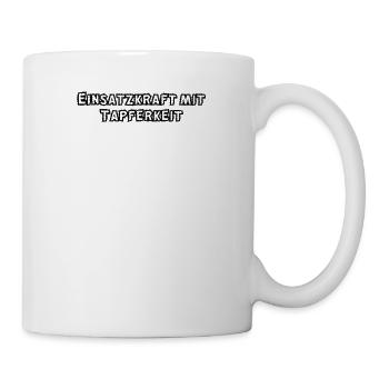 Feuerwehr - Einsatzkraft mit Tapferkeit - Tasse - Weiß - Rechts