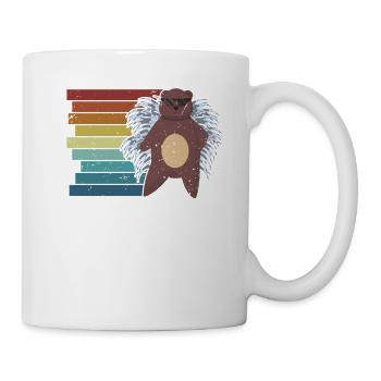 Retro Spiked Animal North American Hystricidae - Mug - white - Right