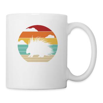 Retro North American Hystricidae Spiked Animal - Mug - white - Right