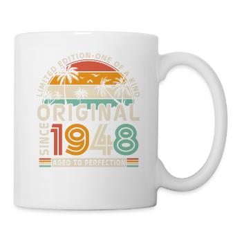Vintage Original since 1948 - 75/76 years - Mug - white - Right