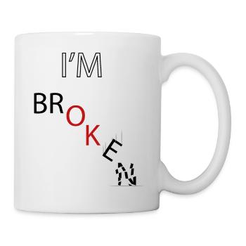 I'M BROKEN - Mug blanc - blanc - Droite