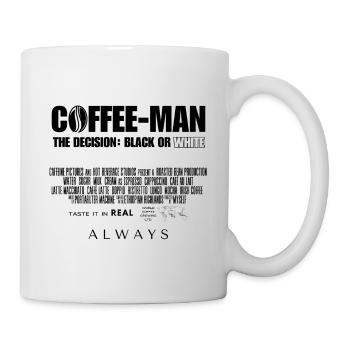 Chemise Coffee-Man, affiche de film - Mug blanc - blanc - Droite