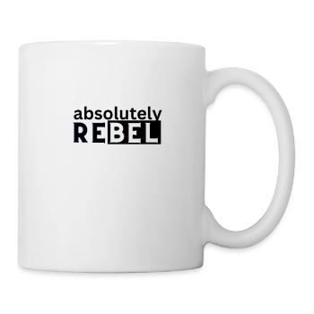 Absolutely Rebel, trendy, stylish statement - Mug - white - Right