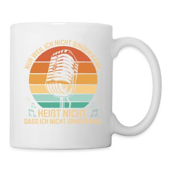 Karaoke Singen Für Lustige Karaoke Sängerin Karaok - Tasse - Weiß - Rechts