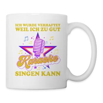 Karaoke Singen Für Lustige Karaoke Sängerin Karaok - Tasse - Weiß - Rechts