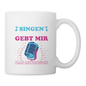 Karaoke Singen Für Lustige Karaoke Sängerin Karaok - Tasse - Weiß - Rechts